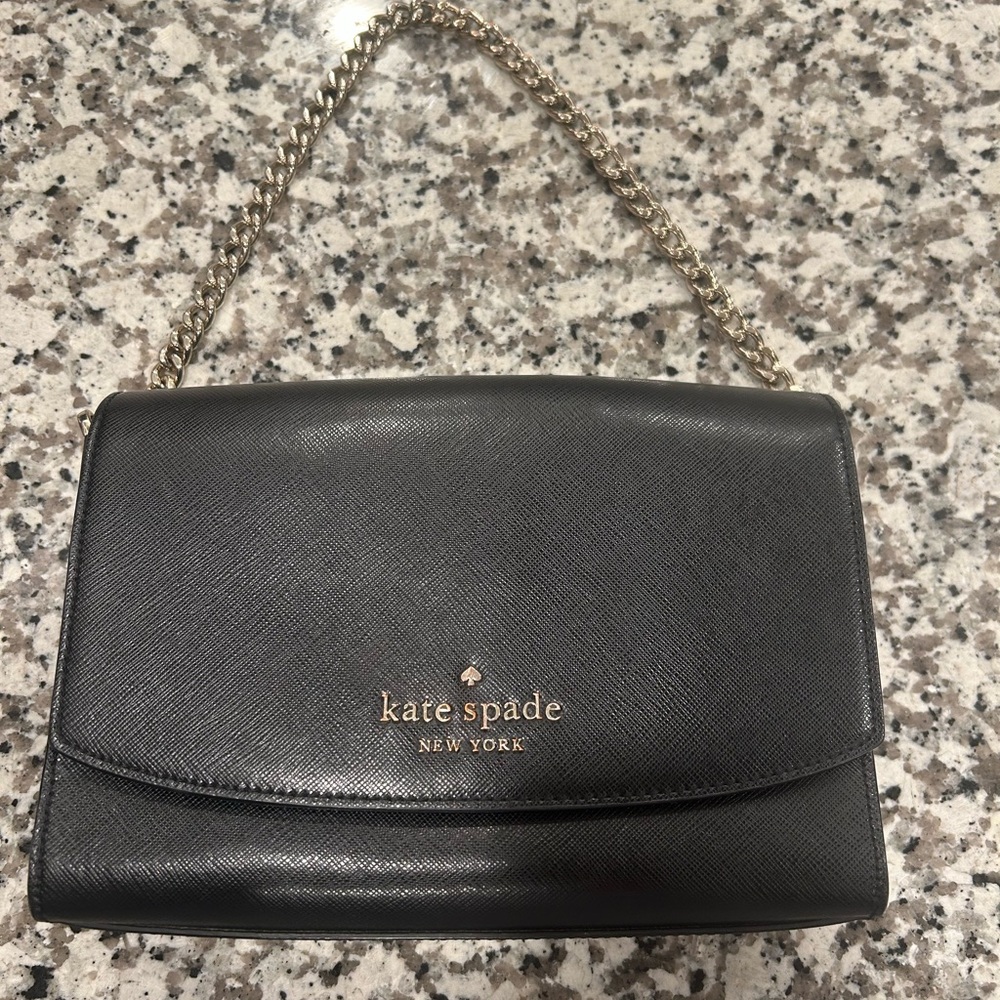 Kate Spade Black Leather Shoulder Bag